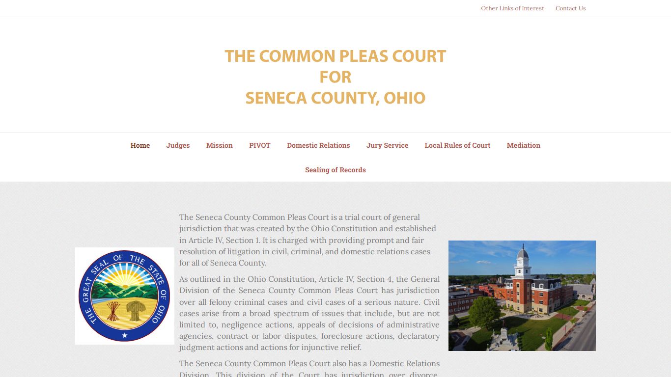 Seneca County Common Pleas Court – Official site of the Seneca County ...